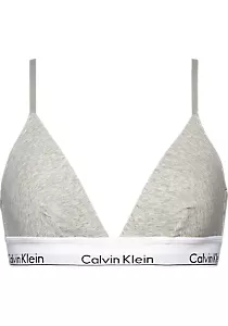 Calvin Klein dames Modern Cotton triangel bra, triangel BH, grijs