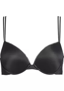 Calvin Klein dames Liquid Touch plunge push-up bra, push-up BH, zwart