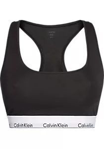 Calvin Klein dames Modern Cotton unlined bralette, bralette, zwart