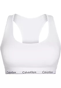 Calvin Klein dames Modern Cotton unlined bralette, bralette, wit