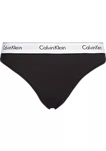 Calvin Klein dames thong (1-pack), string, zwart