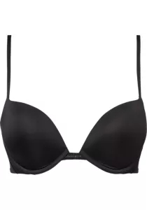 Calvin Klein dames Perfectly Fit Flex push up plunge bra, beugel BH, zwart