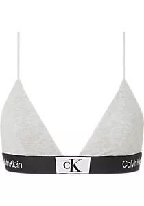 Calvin Klein dames 1996 unlined triangle bra, triangel BH, grijs