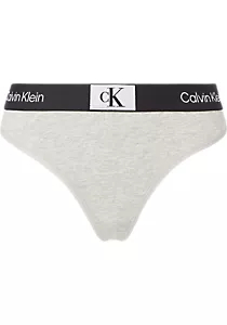 Calvin Klein dames modern thong (1-pack), string, grijs