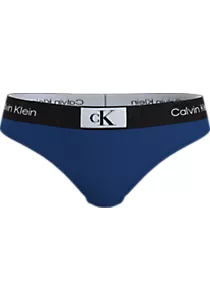 Calvin Klein dames modern thong (1-pack), string, blauw