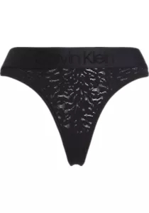 Calvin Klein dames thong (1-pack), string, zwart