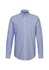 Seidensticker x-slim fit overhemd, Oxford, blauw