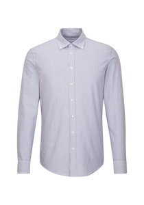 Seidensticker x-slim fit overhemd, Oxford, blauw gestreept