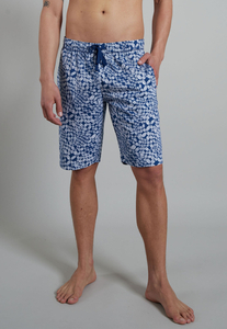 Ceceba heren pyjama- of loungebroek, middenblauw dessin