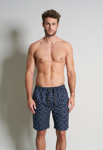TOM TAILOR heren pyjama- of loungebroek, donkerblauw dessin