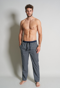TOM TAILOR heren pyjama- of loungebroek, donkergroen geruit