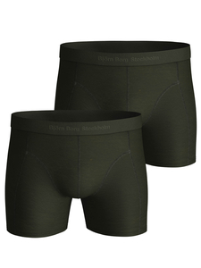 Bjorn Borg Lyocell boxers, heren boxers normale lengte (2-pack), donkergroen