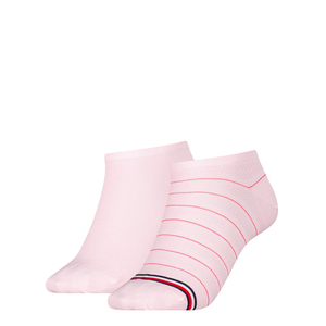 Tommy Hilfiger Sneaker Preppy (2-pack), dames enkelsokken, roze