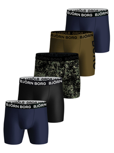 Bjorn Borg Performance boxers, microfiber heren boxers lange pijpen (5-pack), multicolor