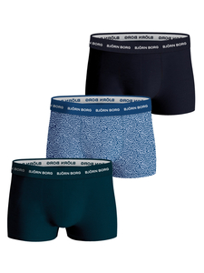 Bjorn Borg Cotton Stretch trunks, heren boxers korte pijp (3-pack), multicolor