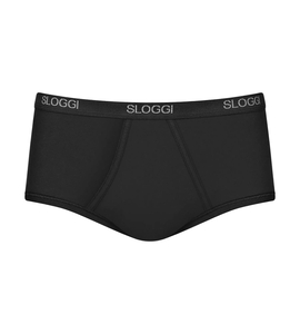 Sloggi Men Basic Maxi, heren heren slip met smalle zijkanten (1-pack), zwart