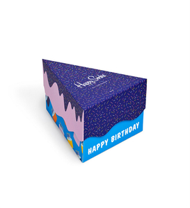 Happy Socks Happy Birthday Gift Box (3-pack), unisex sokken in cadeauverpakking