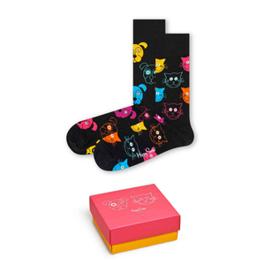 Happy Socks Cat VS Dog Gift Box (2-pack), unisex sokken in cadeauverpakking