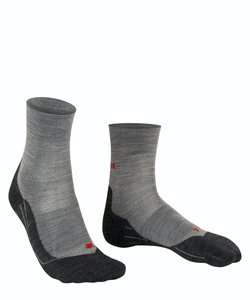 FALKE RU4 Endurance Wool dames running sokken, grijs (light grey melangeange)