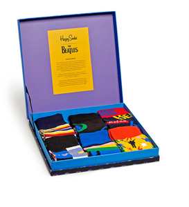 Happy Socks Beatles Gift Box (6-pack), unisex sokken in cadeauverpakking
