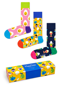 Happy Socks Easter Gift Box (3-pack), unisex sokken in cadeauverpakking