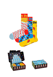 Happy Socks Bowie Gift Set (3-pack), unisex sokken in cadeauverpakking