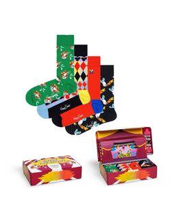 Happy Socks Circus Socks Gift Set (4-pack), unisex sokken in cadeauverpakking