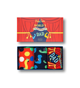 Happy Socks Father´s Day Socks Gift Set (3-pack), unisex sokken in cadeauverpakking