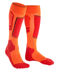FALKE SK4 Advanced heren skiing kniekousen, oranje (flash orange)