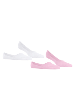Burlington Everyday 2-Pack dames invisible sokken, roze (sporty rose)