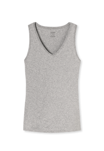 SCHIESSER Naturschonheit singlet (1-pack), dames hemd grijsmelange
