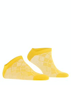 Burlington Carrington heren sneakersokken, geel (yellow)