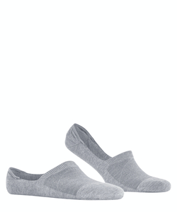 Burlington Athleisure heren invisible sokken, grijs (light grey mel.)