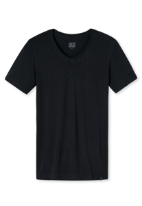SCHIESSER Long Life Soft T-shirt (1-pack), heren shirt korte mouwen blauwzwart