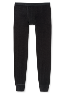 SCHIESSER Personal Fit lange onderbroek (1-pack), heren onderbroek lang zwart
