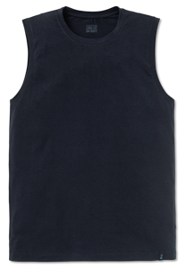 SCHIESSER Long Life Soft singlet (1-pack), heren onderhemd modieuze snit blauwzwart