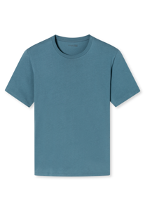 SCHIESSER Mix & Relax Cotton T-shirt, heren shirt korte mouw O-hals blauwgrijs