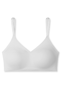 SCHIESSER Invisible Soft bralette (1-pack), dames bustier microvezel uitneembare pads wit