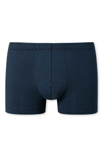 SCHIESSER Cotton Casuals boxer (1-pack), heren short met donkerblauw patroon