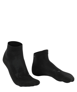 FALKE GO2 Short heren golf sokken kort, zwart (black)