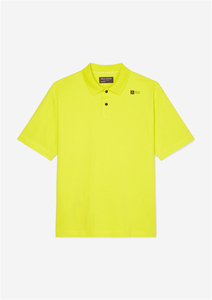 Marc O'Polo relaxed fit polo, heren poloshirt, neon geel