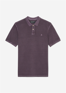 Marc O'Polo regular fit polo, heren poloshirt, donkerpaars