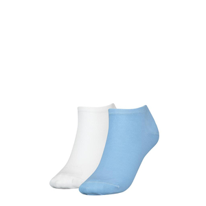 Tommy Hilfiger Sneaker (2-pack), dames enkelsokken, lichtblauw, wit