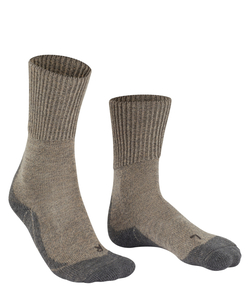 FALKE TK1 Adventure Wool heren trekking sokken, grijs (kitt mouline)