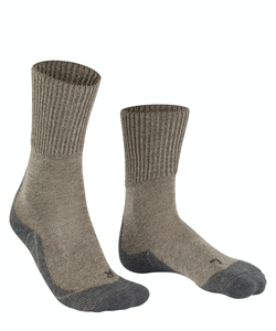 FALKE TK1 Adventure Wool dames trekking sokken, grijs (kitt mouline)