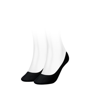 Tommy Hilfiger Regular Step (2-pack), dames onzichtbare sokken, zwart