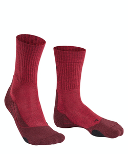 FALKE TK2 Explore Wool dames trekking sokken, rood (scarlet)