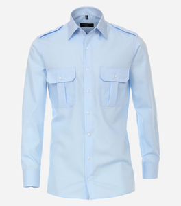CASA MODA modern fit overhemd, popeline, blauw