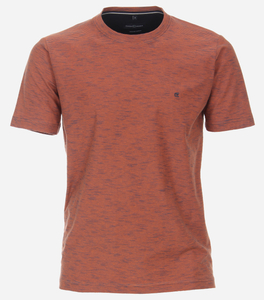 CASA MODA comfort fit heren T-shirt, oranje dessin