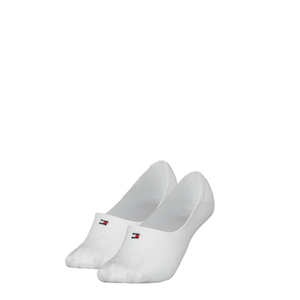 Tommy Hilfiger Footie Diamond Structure (2-pack), dames onzichtbare sokken, wit